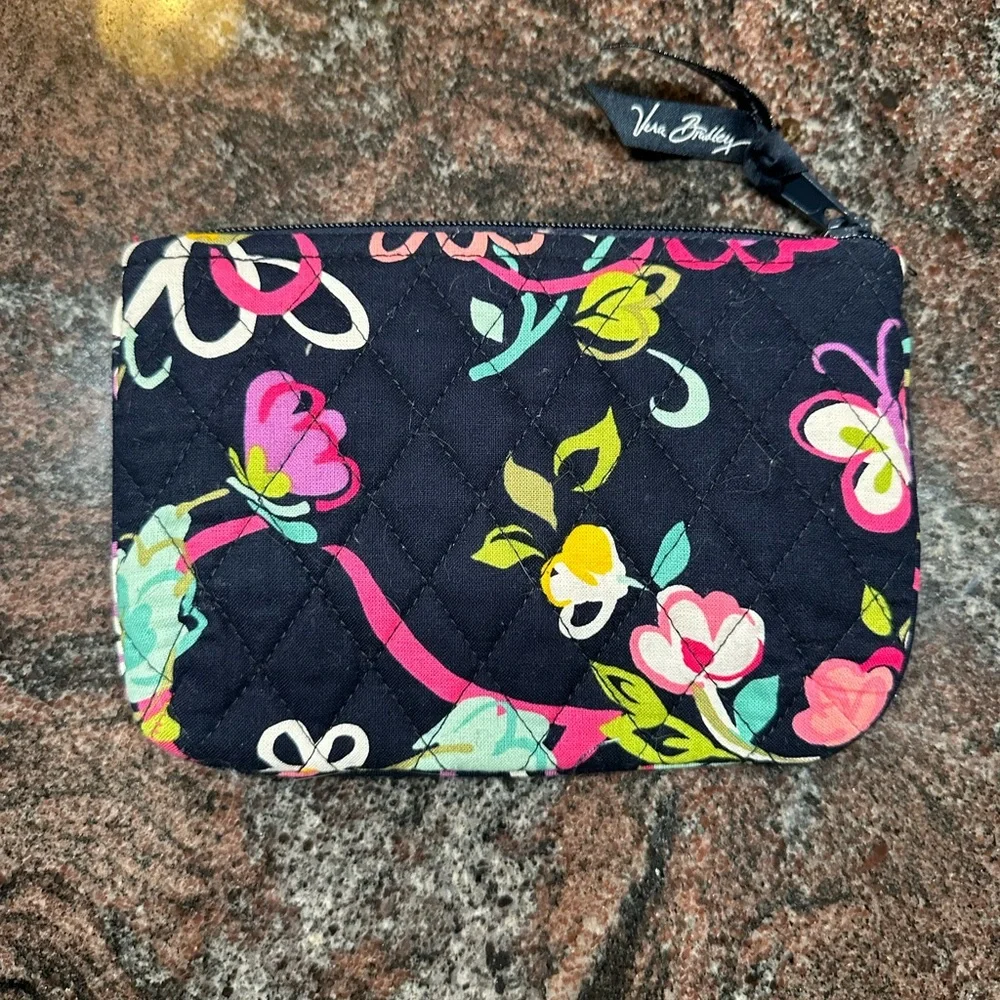 Small Vera Bradley pouch in ribbons print